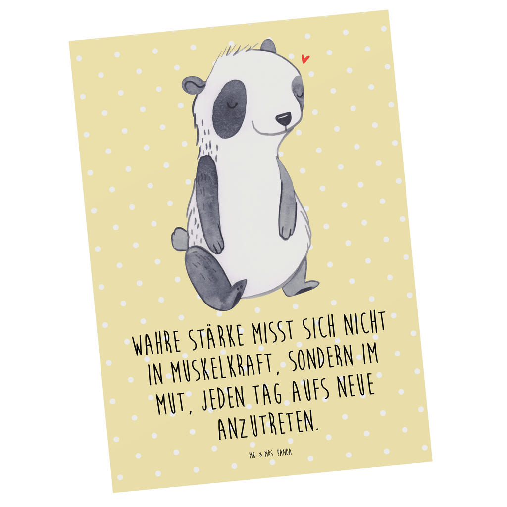 Postkarte Panda Muskelatrophie Postkarte, Karte, Geschenkkarte, Grußkarte, Einladung, Ansichtskarte, Geburtstagskarte, Einladungskarte, Dankeskarte, Muskelatrophie, Muskelschwund, Atrophie, SMA, Spinale Muskelatrohie, Panda