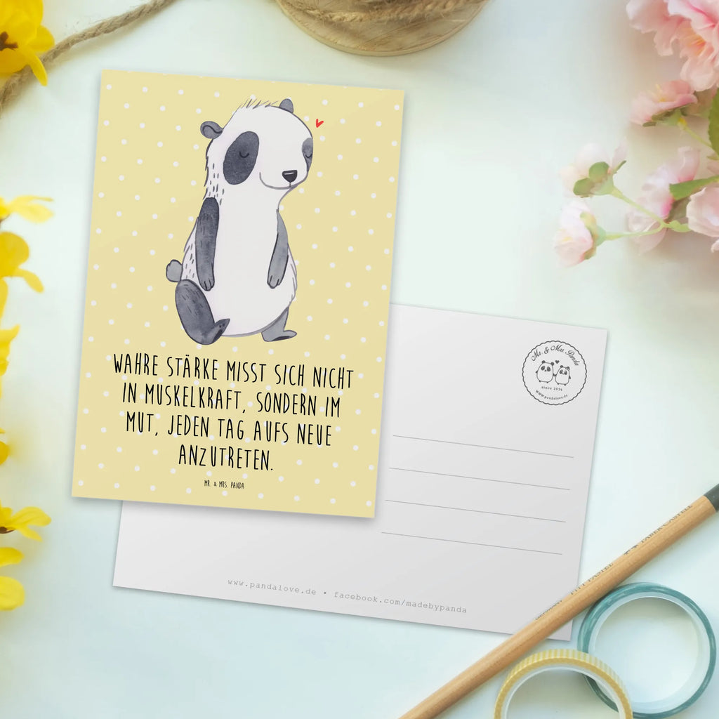 Postcard Panda muscle atrophy card, invitation card, paper, gift, postcards, letter, gift card, Postcard, invitation