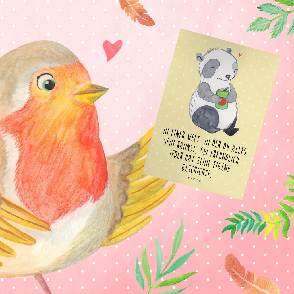 Greetings card Panda Depression greeting card, birthday card, folding card, wedding card, invitation card