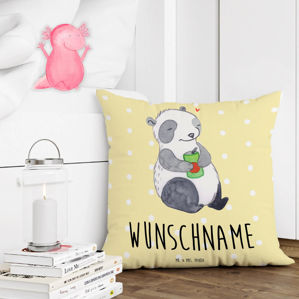 Personalised cushion Panda Depression Kopfkissen, Name, personalisiert, bedrucken, Kissen, Wunschname, Antriebslosigkeit, depressiv, affektiven Störung, Stimmungstief, Depression, Panda