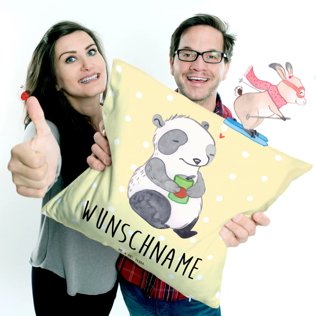 Personalised cushion Panda Depression Kopfkissen, Name, personalisiert, bedrucken, Kissen, Wunschname, Antriebslosigkeit, depressiv, affektiven Störung, Stimmungstief, Depression, Panda