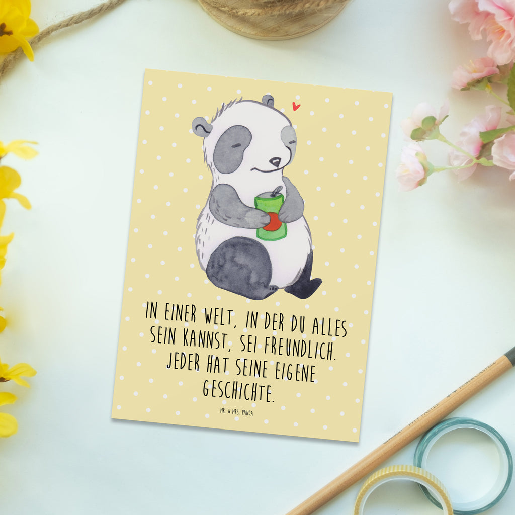 Postkarte Panda Depression Postkarte, Karte, Geschenkkarte, Grußkarte, Einladung, Ansichtskarte, Geburtstagskarte, Einladungskarte, Dankeskarte, Depression, affektiven Störung, depressiv, Panda, Stimmungstief, Antriebslosigkeit