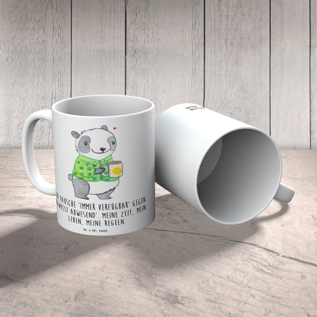 Kubek Panda Wypalenie zawodowe Porzellantasse, Kaffeetasse, Teetasse, Keramiktasse, Tasse, Tasse mit Motiven, Bürotasse, Geschenktasse, Tasse mit Zitaten, Burnout, Erschöpfung, Überlastung, Panda