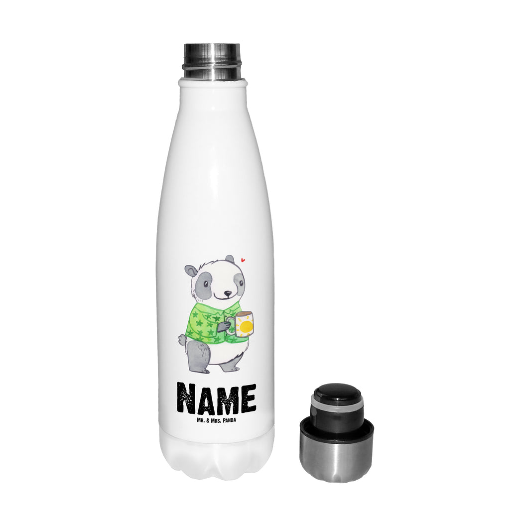 Personalisierte Thermosflasche Panda Burnout Personalisierte Isolierflasche, Personalisierte Thermoflasche, Personalisierte Trinkflasche, Trinkflasche Mit Namen, Wunschname, Bedrucken, Namensflasche, Burnout, Erschöpfung, Überlastung, Panda
