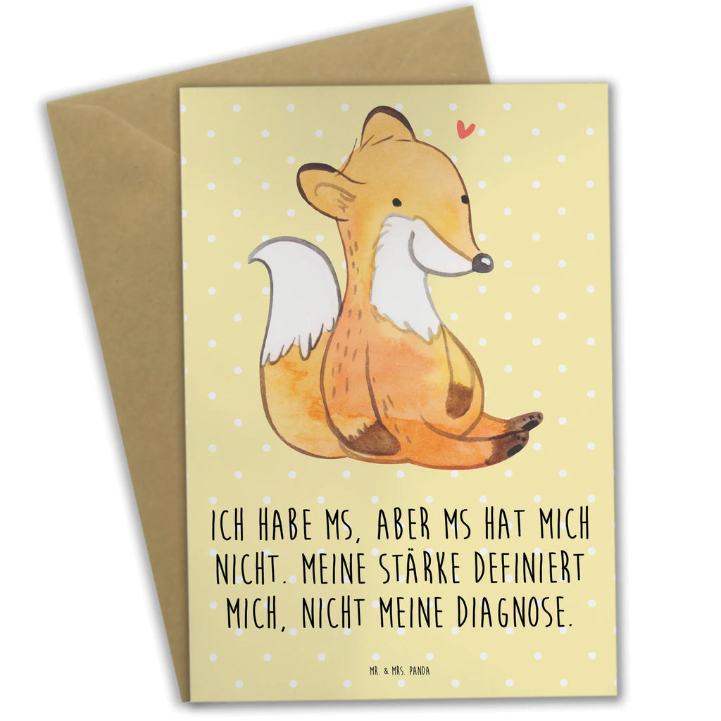 Greetings card Fox Multiple sclerosis invitation card, birthday card, greeting card, folding card, wedding card