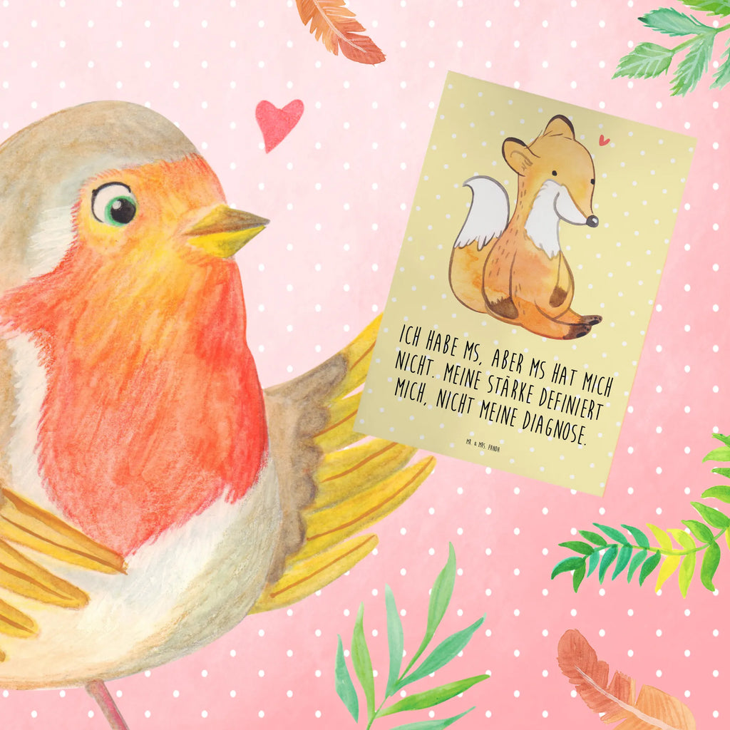 Greetings card Fox Multiple sclerosis invitation card, birthday card, greeting card, folding card, wedding card