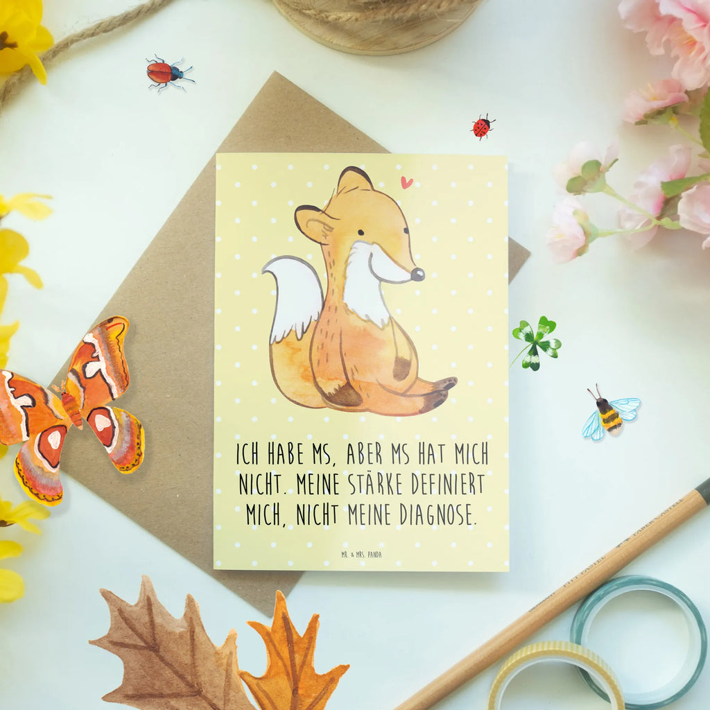 Greetings card Fox Multiple sclerosis invitation card, birthday card, greeting card, folding card, wedding card