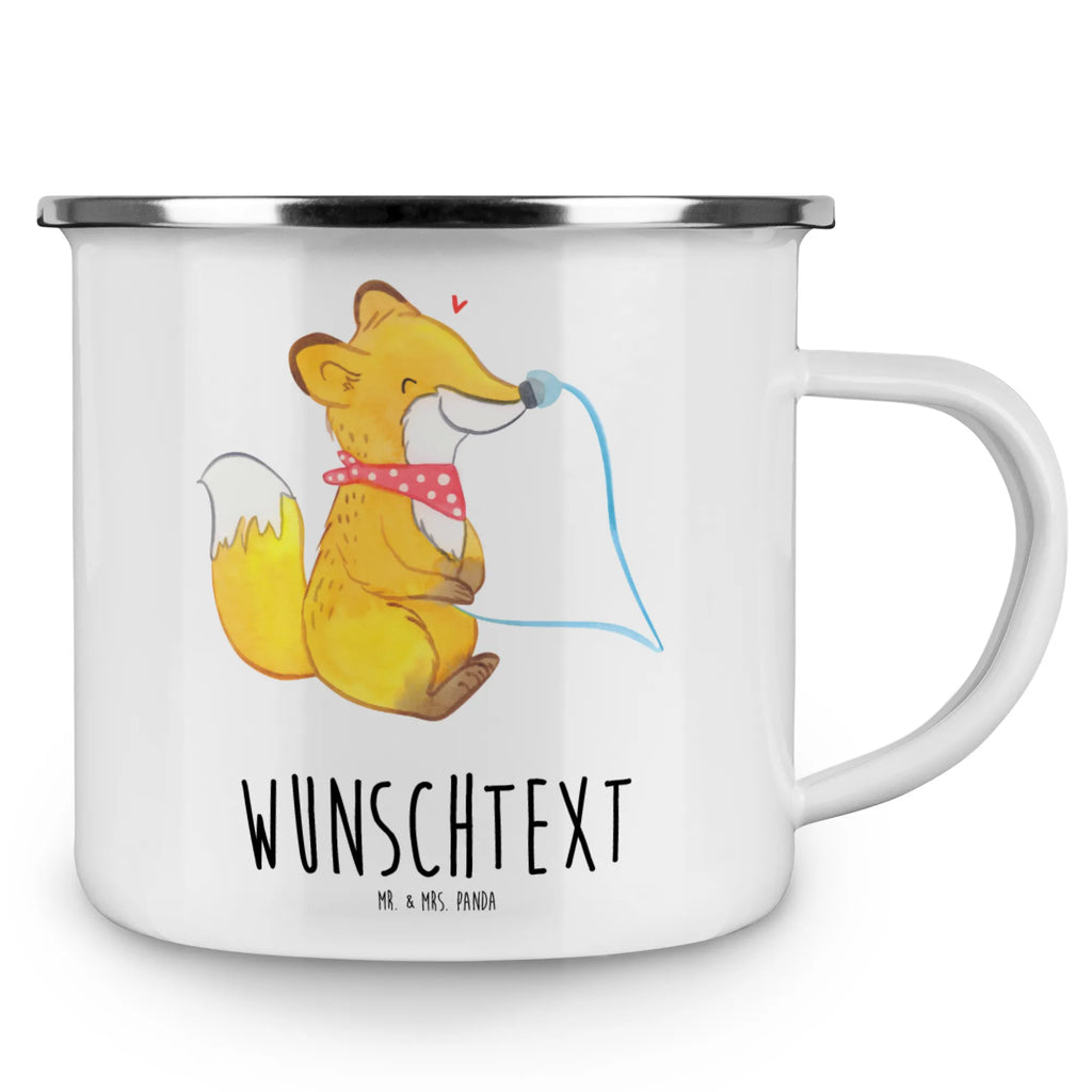 Personalisierte Emaille Tasse Fuchs Magensonde tasse mit namen, tassen bedrucken, Campinggeschirr personalsisert, tasse bedrucken, Emaille Tasse mit Namen, Campingtasse bedrucken, personalisierte tasse, Namenstasse, personalisierte tassen, Campingtasse personalisiert, Emaille Tasse personalisiert, tasse selbst gestalten, Schluckstörungen, Magensonde, Fuchs