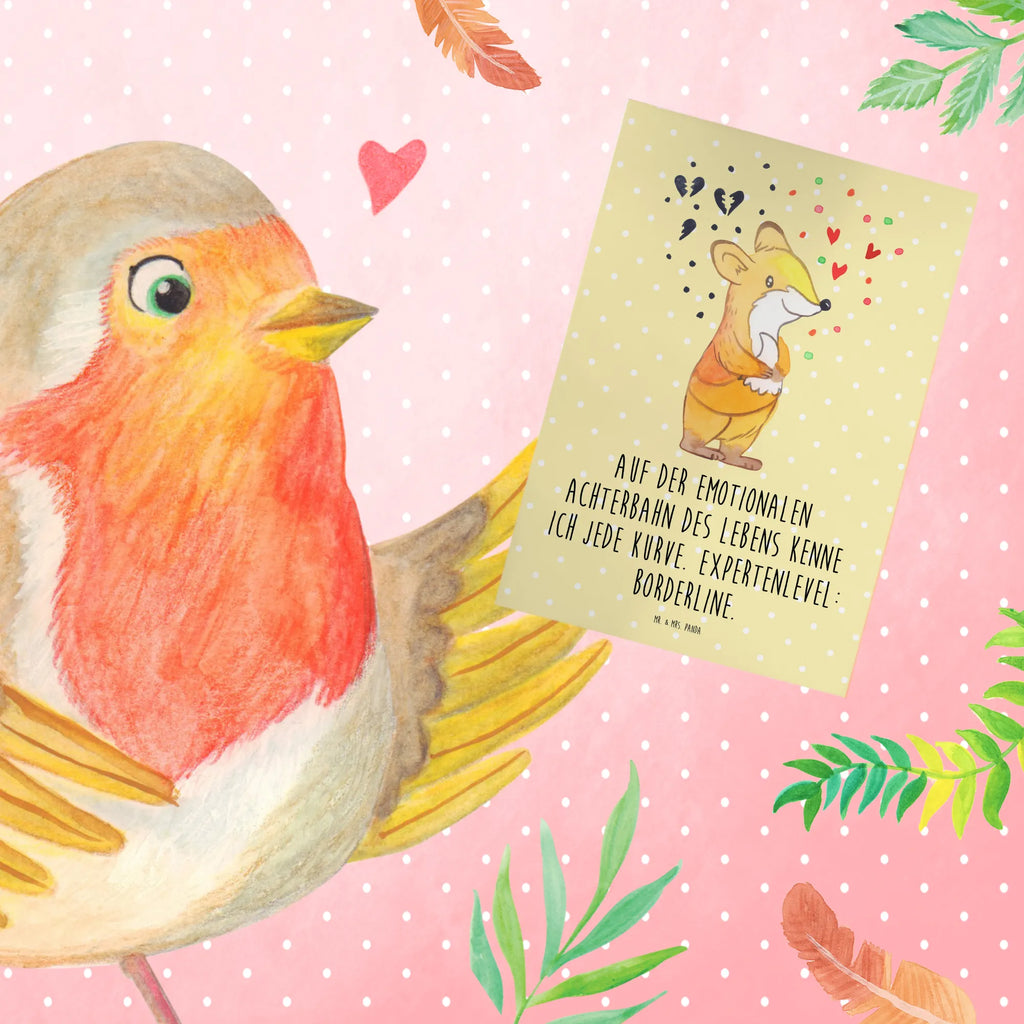 Greetings card Fox Borderline greeting card, folding card, wedding card, invitation card, birthday card