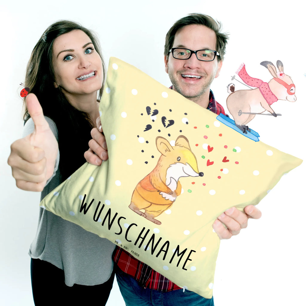 Personalised cushion Fox Borderline bedrucken, Kopfkissen, Kissen, personalisiert, Wunschname, Name, BPS, Borderline, Fuchs, Borderline-Persönlichkeitsstörung