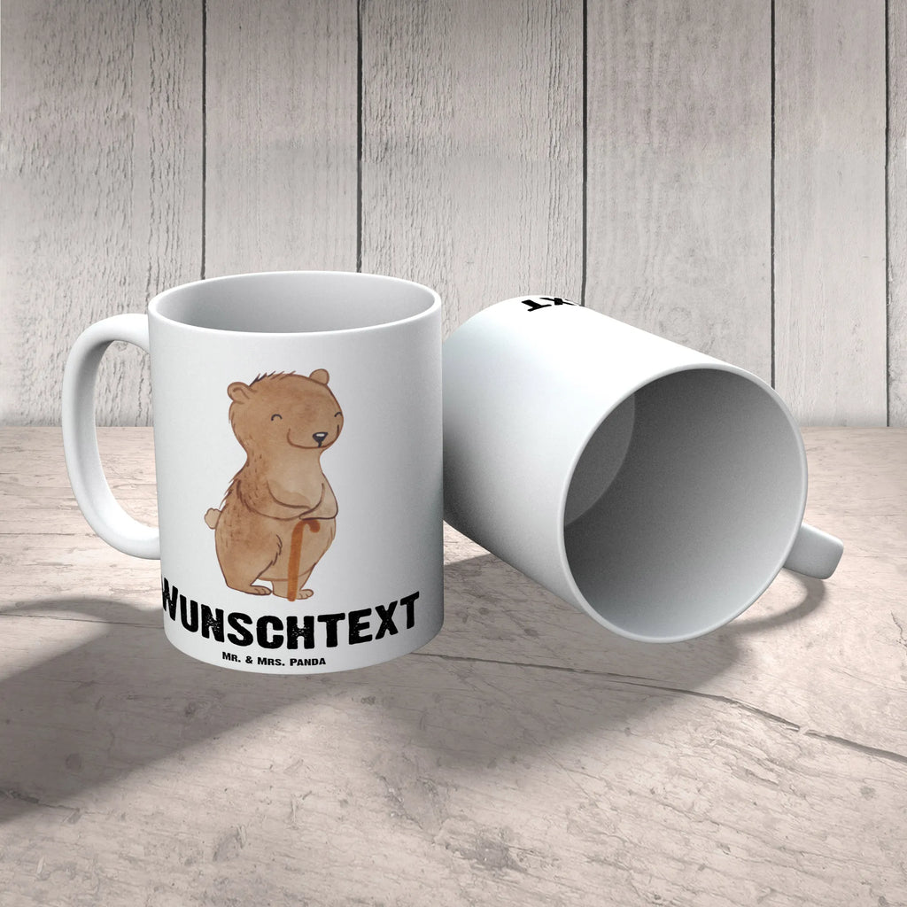 Personalisierte Tasse Bär Parkinson Tasse, Namenstasse, Personalisiert, Tasse mit Namen, Drucken, Wunschname, Personalisierte Tasse, Namen, Morbus Parkinson, Bär, Parkinson, neurodegenerative Erkrankung