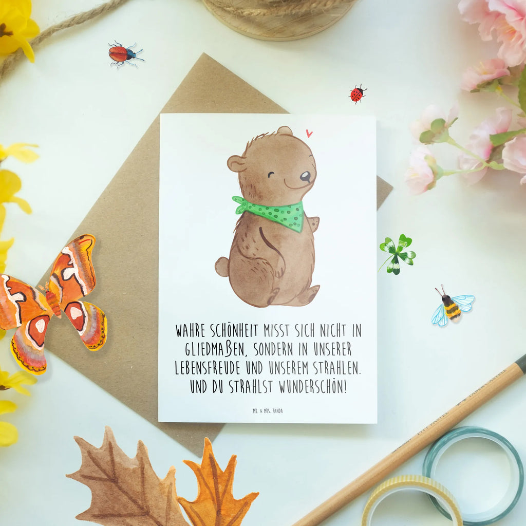 Greetings card Bear Dysmelia Grußkarte, Glückwunschkarte, Einladungskarte, Klappkarte, Hochzeitskarte, Ansichtskarten, Karte, Geburtstagskarte, Dysmelie, Bär