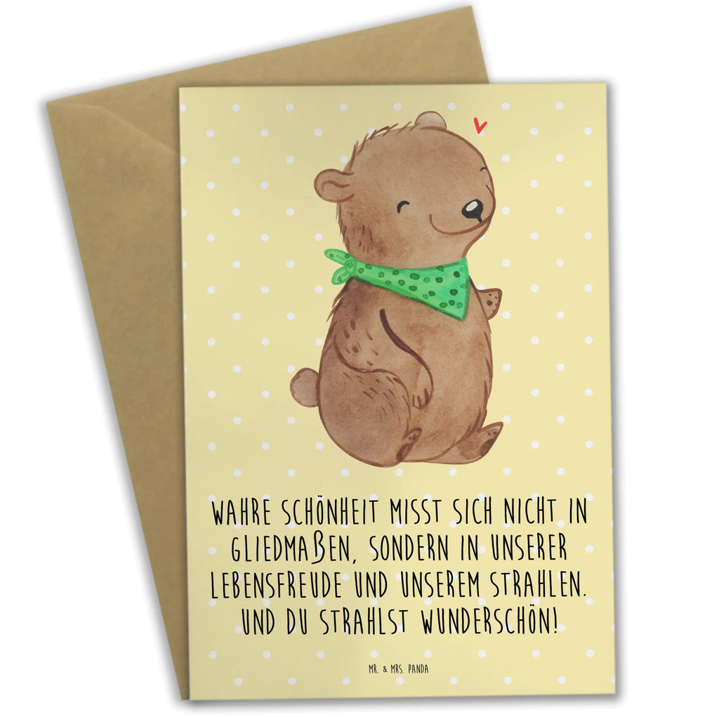 Greetings card Bear Dysmelia Grußkarte, Glückwunschkarte, Einladungskarte, Klappkarte, Hochzeitskarte, Ansichtskarten, Karte, Geburtstagskarte, Dysmelie, Bär