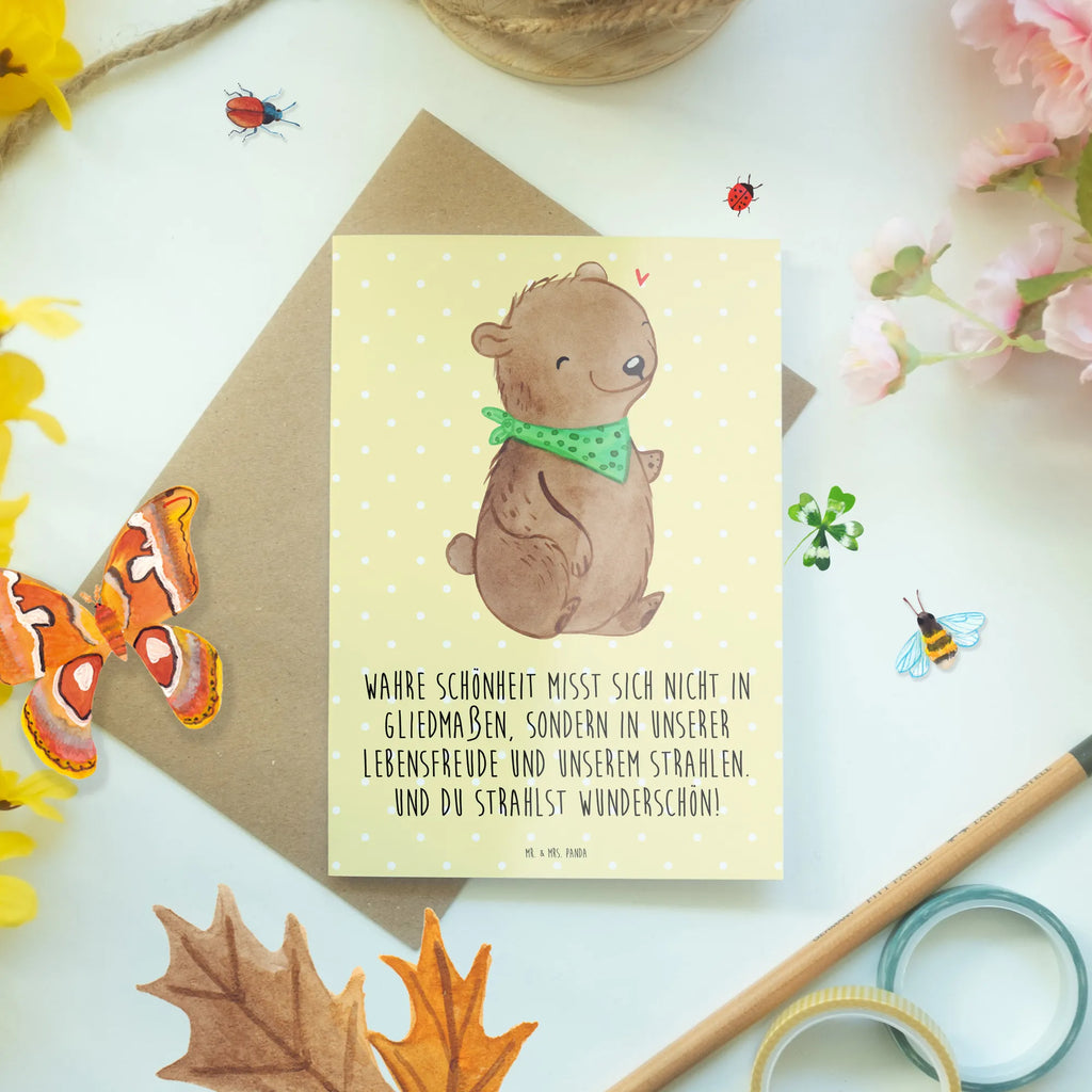 Greetings card Bear Dysmelia Grußkarte, Glückwunschkarte, Einladungskarte, Klappkarte, Hochzeitskarte, Ansichtskarten, Karte, Geburtstagskarte, Dysmelie, Bär