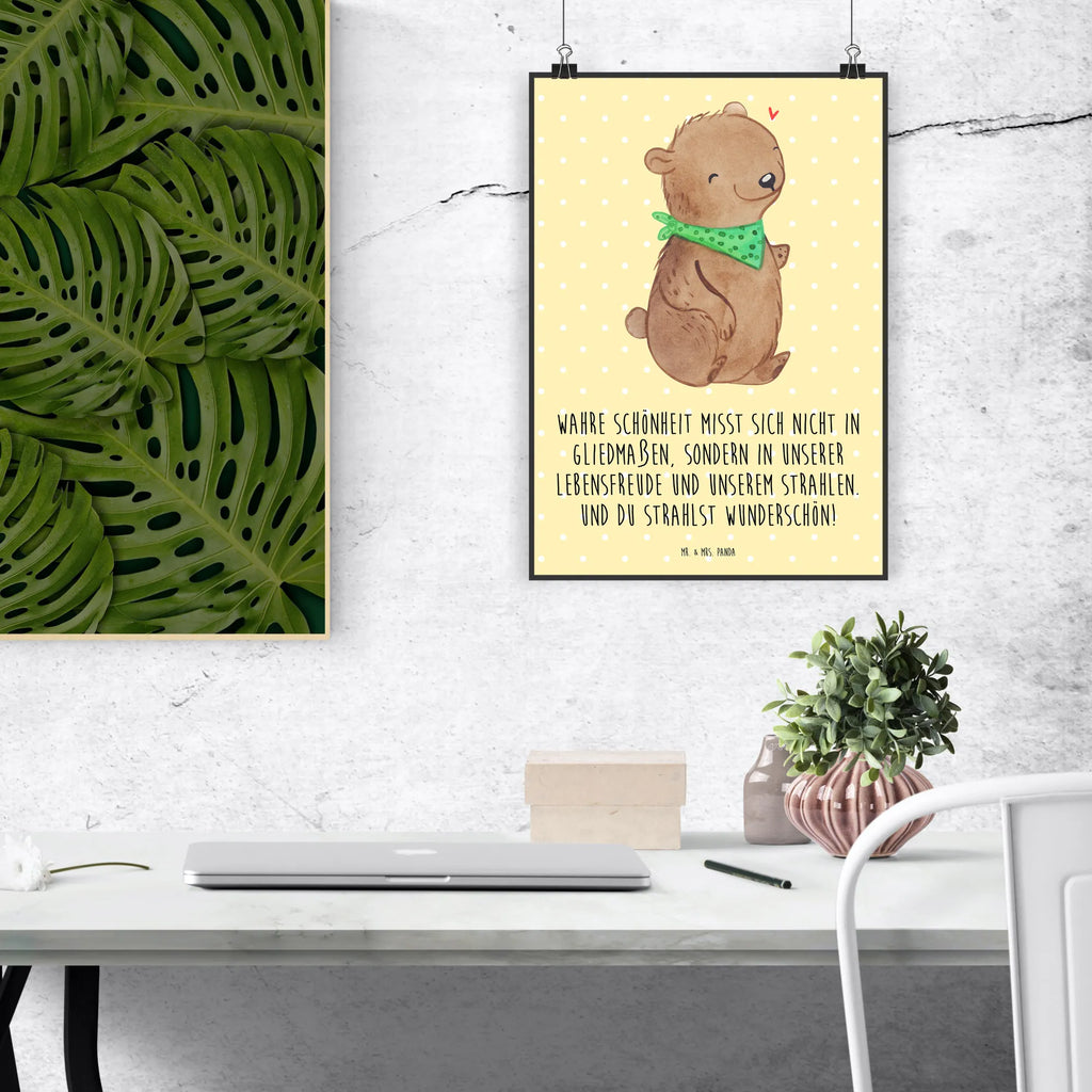 Poster Bear Dysmelia Designposter, Bild, Handgemaltes Poster, Raumdekoration, Kunstdruck, Wanddekoration, Wanddeko, Wandposter, Poster, Wanddeko Bild, Mr. & Mrs. Panda Poster, Kinderposter, Posterdruck, Küchenposter, Bär, Dysmelie