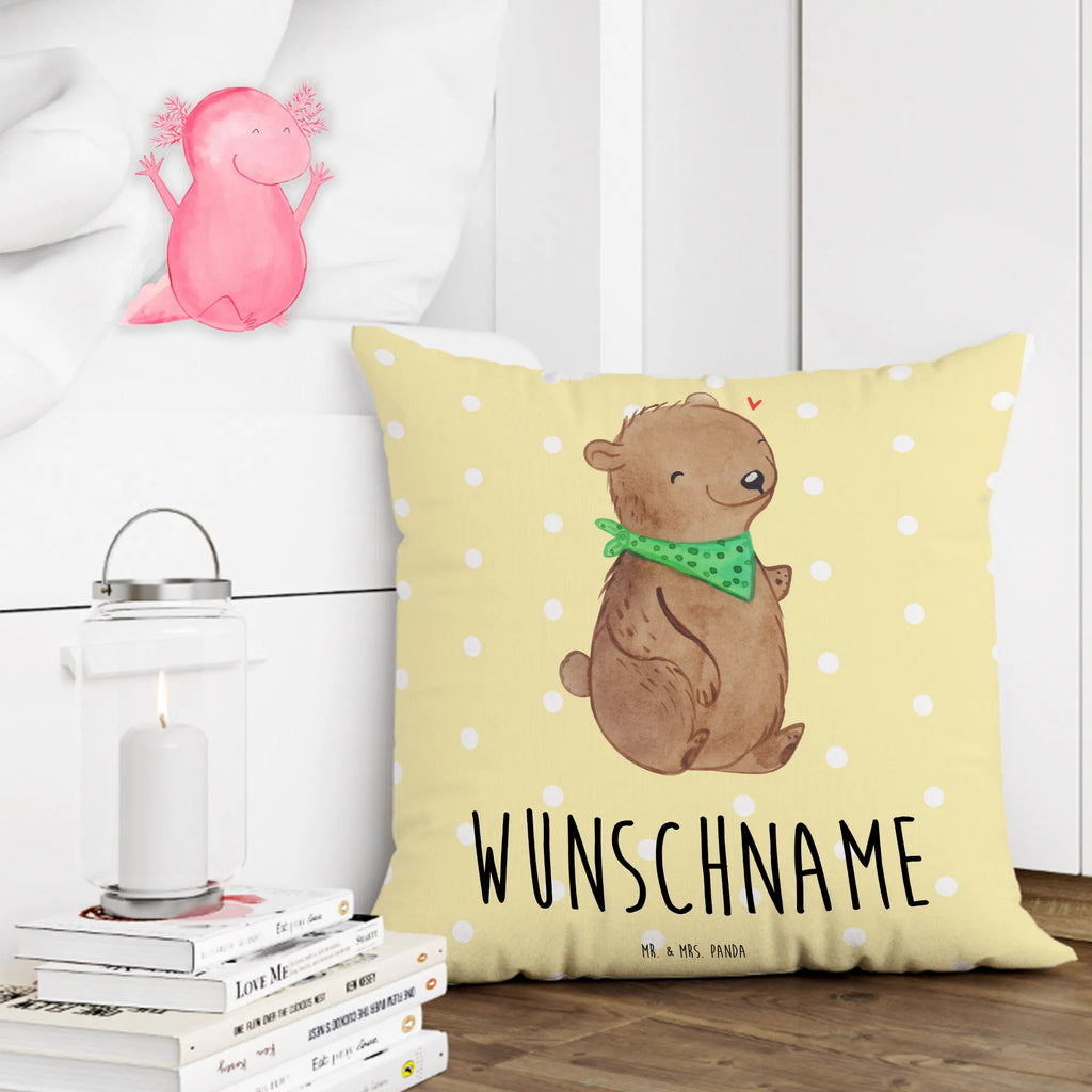 Personalised cushion Bear Dysmelia Kissen, personalisiert, Name, Wunschname, Kopfkissen, bedrucken, Dysmelie, Bär