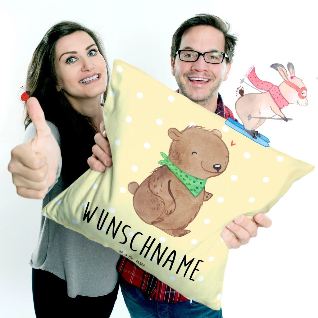 Personalised cushion Bear Dysmelia Kissen, personalisiert, Name, Wunschname, Kopfkissen, bedrucken, Dysmelie, Bär