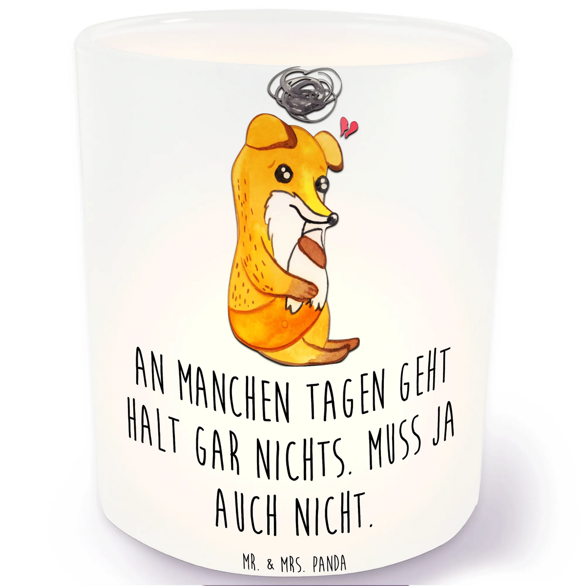 Lantern Fox Depression Wind light, tealight holder, glass tealight