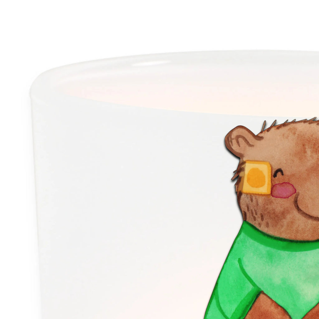 Lantern Bear Shunt glass tealight, tealight holder, Wind light
