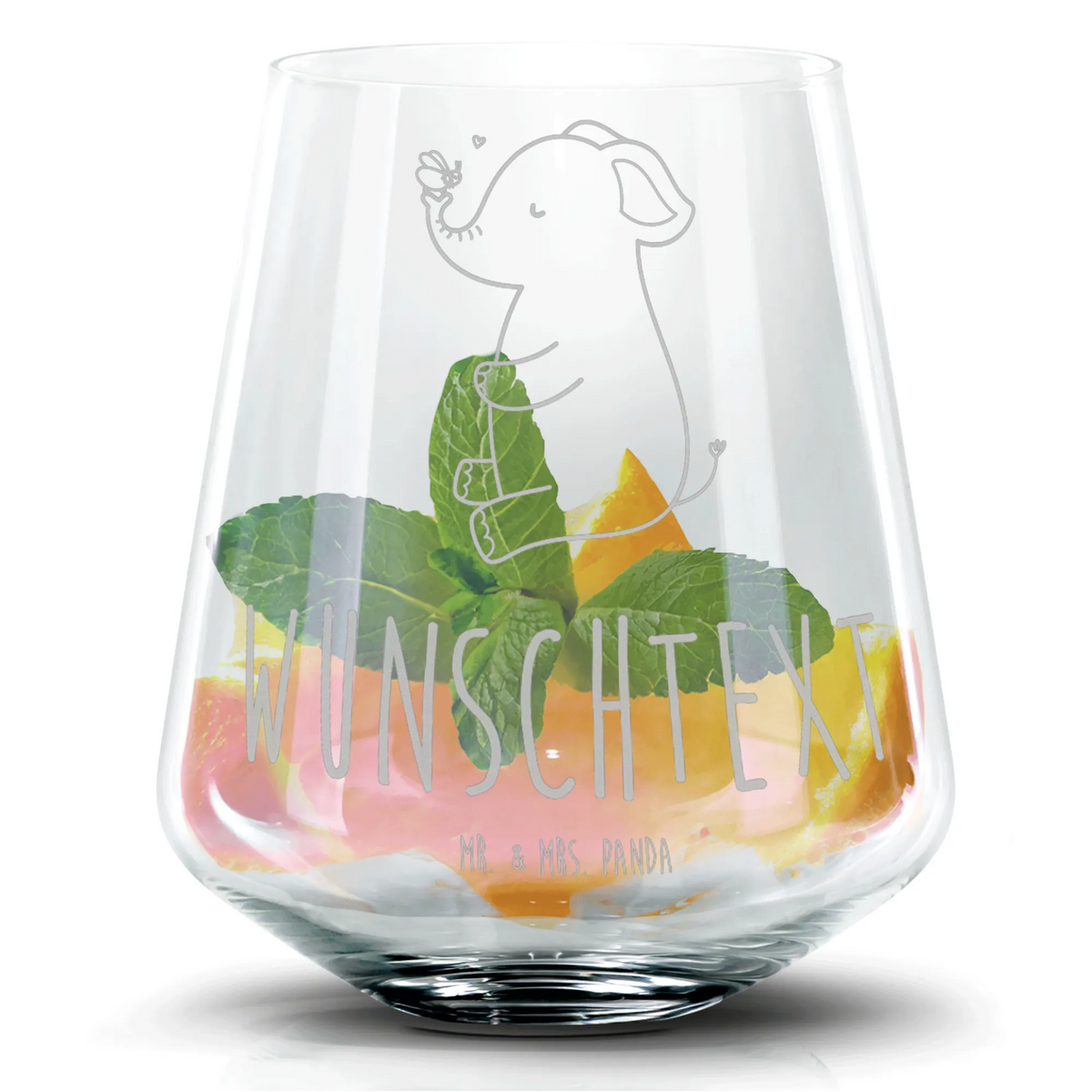 Personalized Cocktail Glass elephant bee small animals, cute, funny, cute animal motives, hand drawn, small world, funny sayings, good mood, happy, gifts, gift ideas, special gifts, animal lover, card, anniversary, elephant, love saying, love gift, wedding gift, marriage proposal, bee, love, proof of love
