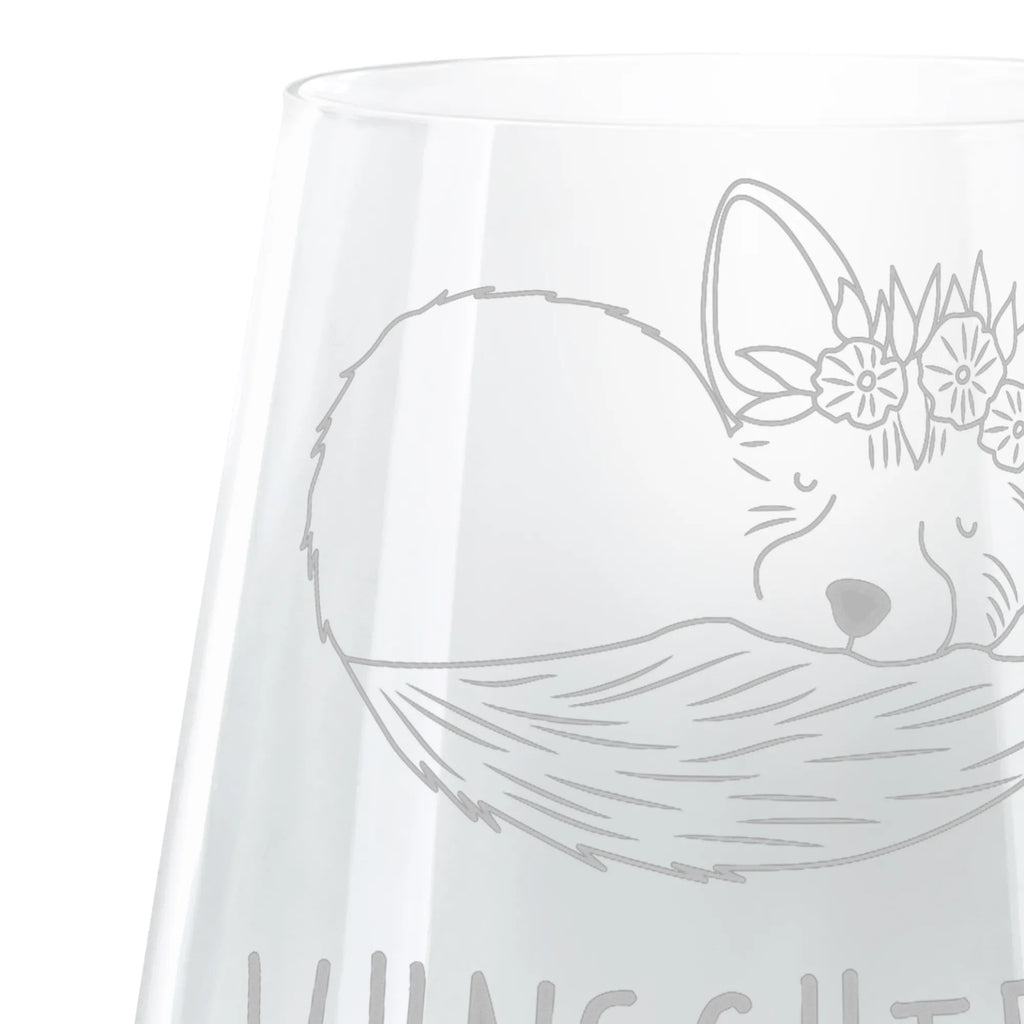 Personalizowany kieliszek koktajlowy lis pustynny kwiaty Afryka, dzikie zwierzęta