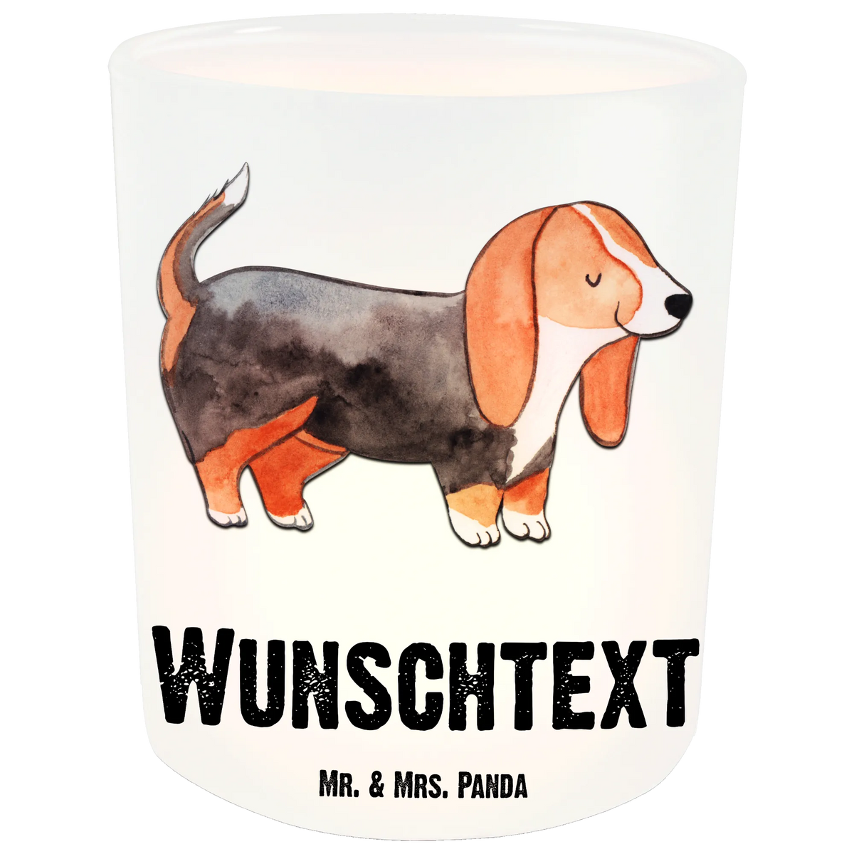 Spersonalizowany lampion Basset Hound ratownik dawanie, prezent, Pies, rasa psa, pies rasowy, właściciel psa, miłośnik zwierząt, szczeniak