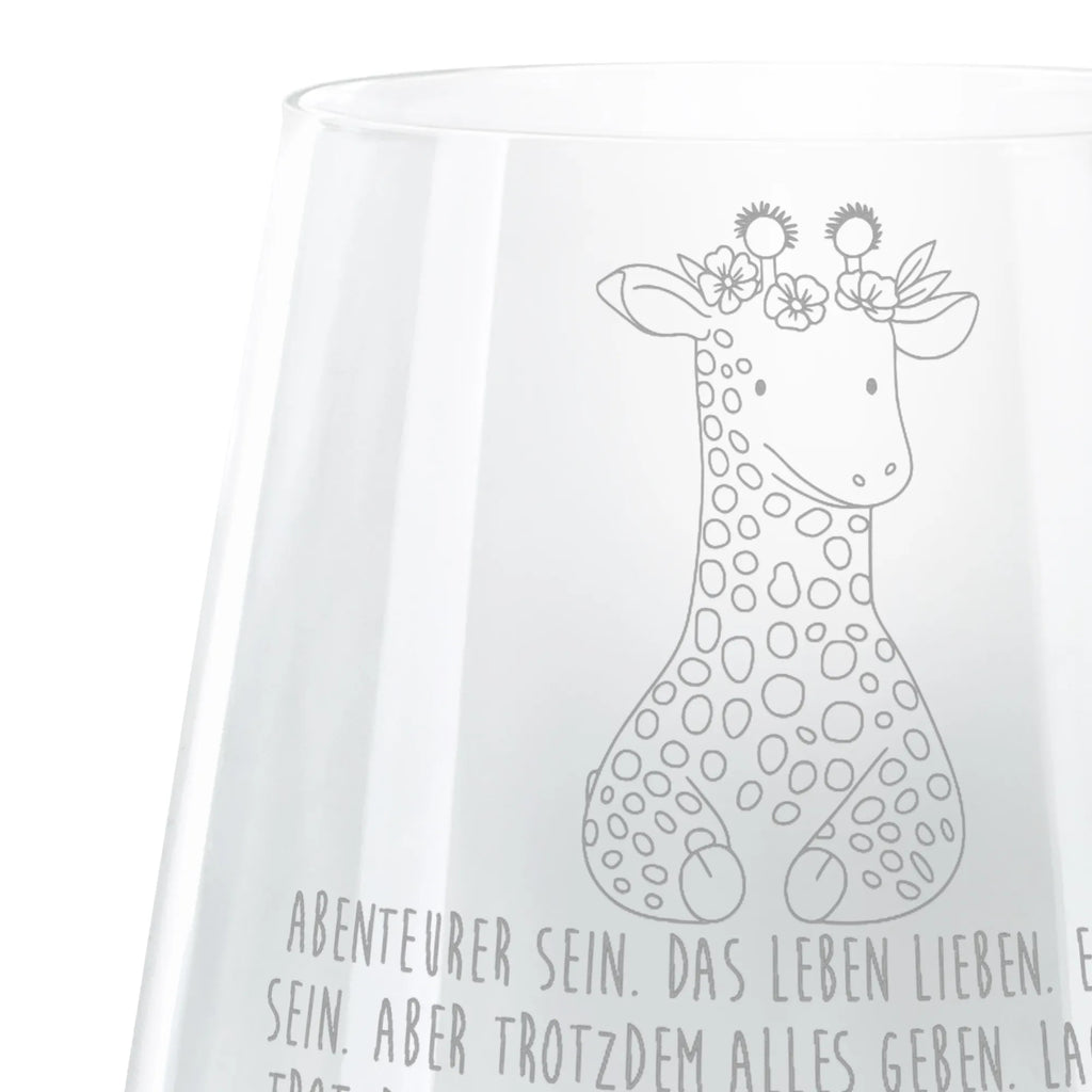 Grawerowany lampion żyrafa Wieniec kwiatów Afryka, dzikie zwierzęta