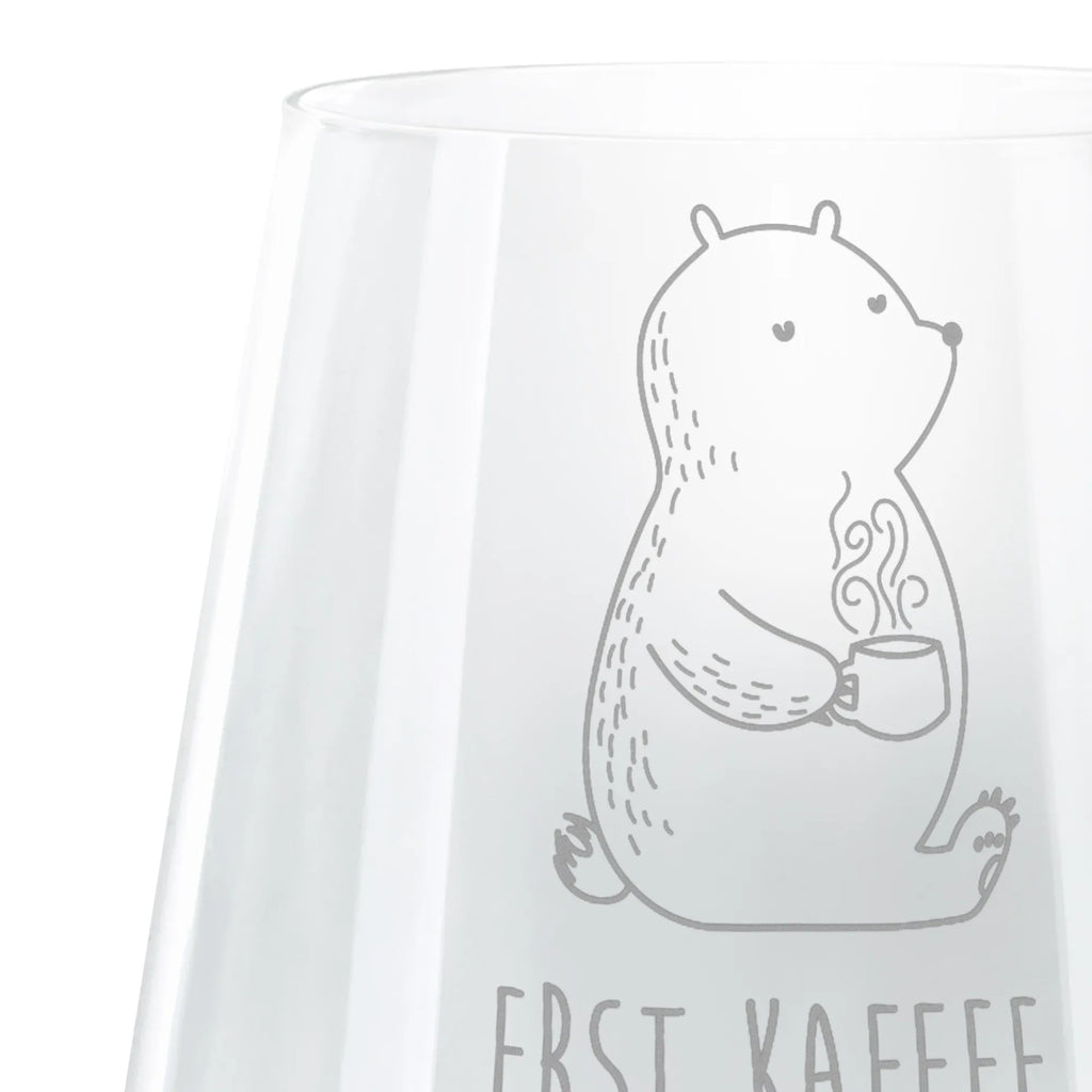 Engraved Wind Light bear Coffee bear, teddy, teddy bear, cuddly toy, save the world, coffee, bears, morning routine, conquer the world, motivation, good morning