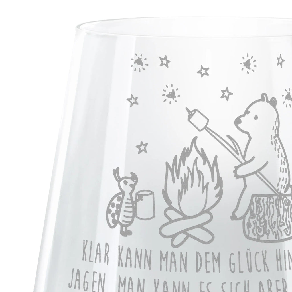 Grawerowany lampion Niedźwiedź i biedronka przy ognisku Niedźwiedź, Miś, Pluszowy miś