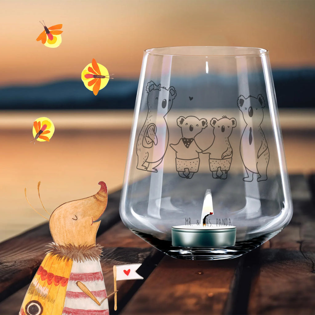 Gravur Teelicht Koala Familie zwei Teelicht, Windlicht aus Glas, Teelichthalter, Romatisches Windlicht, Gravur Windlicht, Familie, Vatertag, Muttertag, Bruder, Schwester, Mama, Papa, Oma, Opa, Lieblingsfamilie, Familienleben, beste Familie, Koalafamilie, Familienzeit, Koalabär, Koala