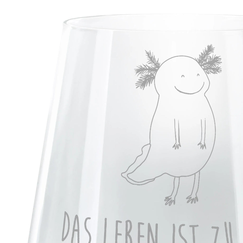 Windlicht Axolotl Glücklich Windlicht aus Glas, Teelicht, Gravur Windlicht, Teelichthalter, Romatisches Windlicht, Axolotl, Molch, gute Laune, Lurche, Schwanzlurch, Axolot, Lurch, Motivation