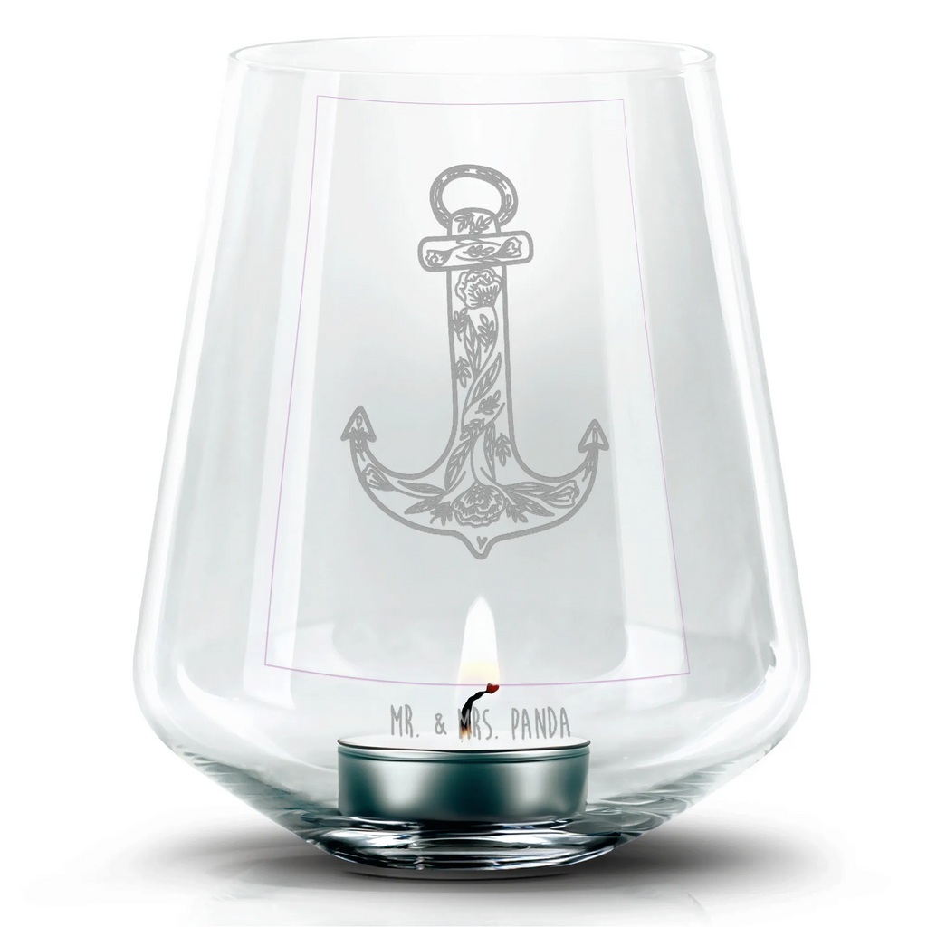 Gravur Teelicht Anker Blau Teelicht, Gravur Windlicht, Romatisches Windlicht, Windlicht aus Glas, Teelichthalter, Tiermotive, Gute Laune, lustige Sprüche, Tiere