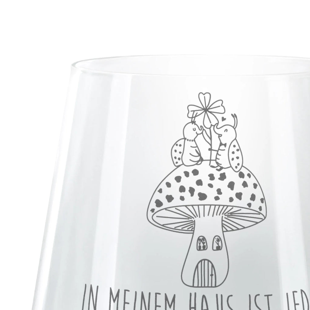 Engraved Wind Light ladybug toadstool small animals, cute, funny, cute animal motives, hand drawn, small world, funny sayings, good mood, happy, gifts, gift ideas, special gifts, animal lover, card, ladybird, toadstool, house of fleshy fungi, flat, at home, house