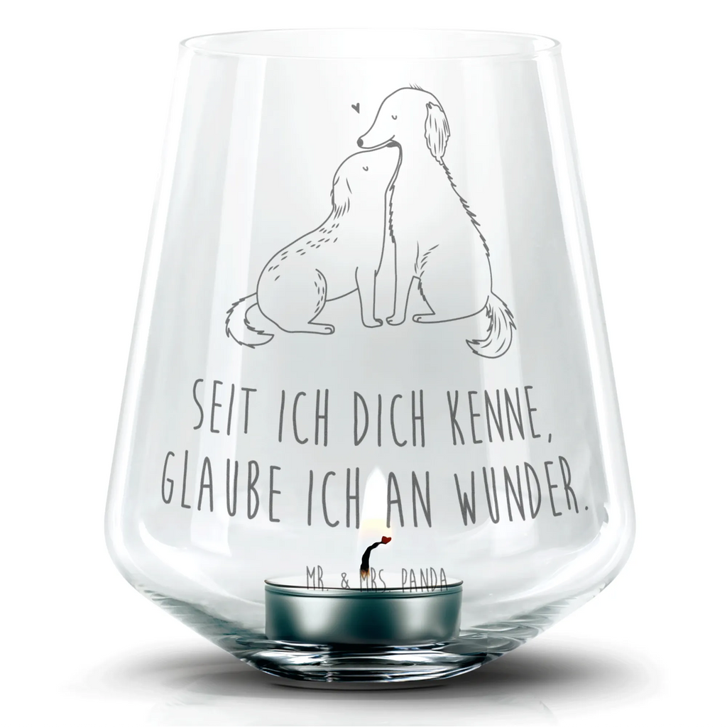 Graviertes Windlicht Hunde Liebe Romatisches Windlicht, Windlicht aus Glas, Teelicht, Gravur Windlicht, Teelichthalter, Hund, Hundemotiv, Haustier, Hunderasse, Tierliebhaber, Hundebesitzer, Sprüche, Hund. Hunde, Herz, Kuss, Kuscheln, Liebe, Vertrauen