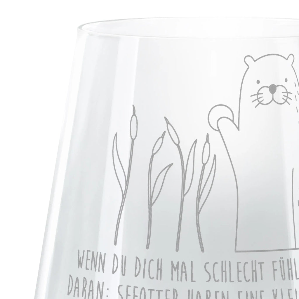 Gravur Teelicht Otter Stein Teelicht, Windlicht aus Glas, Romatisches Windlicht, Gravur Windlicht, Teelichthalter, Otter, Fischotter, Seeotter, Otter Seeotter See Otter