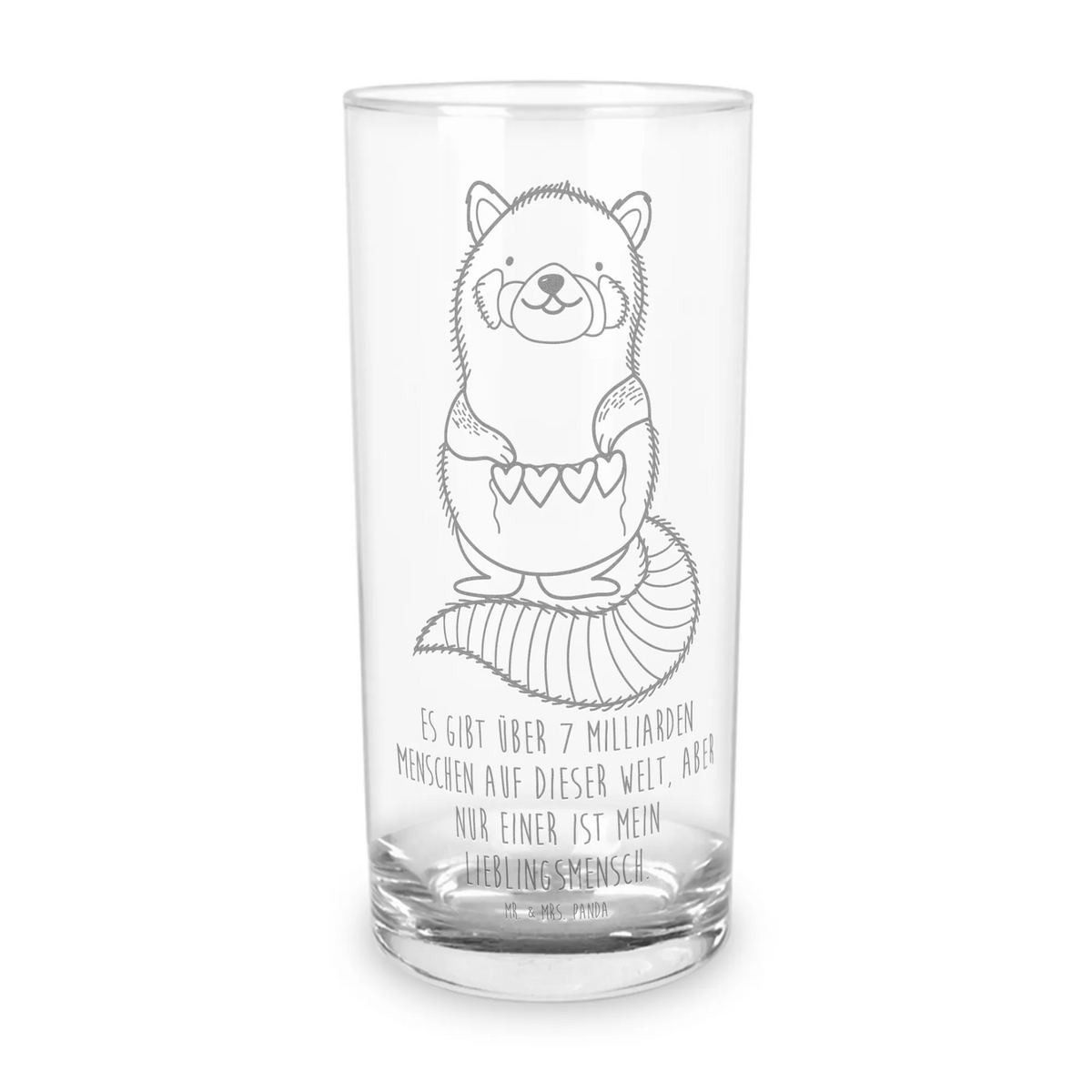 Water Glass red panda getränkeglas, küchenglas, Tumbler, Partyglas, Glas, Geschenk Glas, Trinkglas, Trinkbecher Glas, Wasserbecher, Geschenkglas, Saftglas, Wasserglas, Alltagsglas, Panda Glas, Cocktailglas, tischglas, haushaltsglas, Glasbecher, Longdrinkglas, Tiere, Tiermotive, Lustige Sprüche, Gute Laune, Liebe, Panda, Lieblingsmensch, Rot, Liebling, Herz