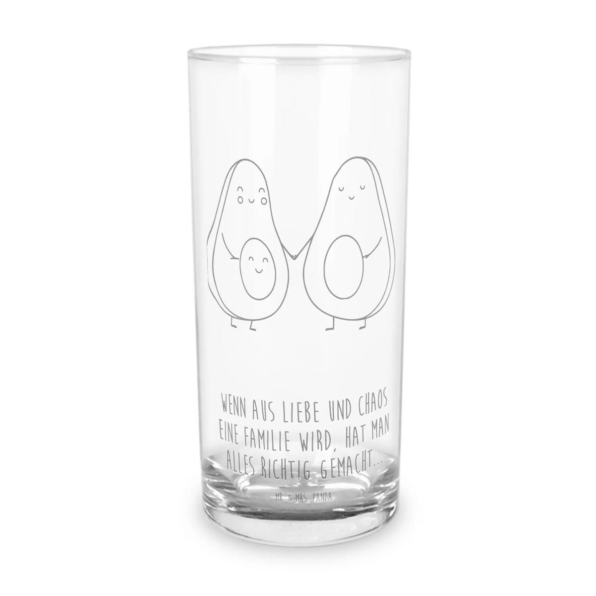 Wasserglas Avocado Pärchen Geschenkglas, Trinkbecher Glas, Cocktailglas, Longdrinkglas, Alltagsglas, Partyglas, Wasserbecher, Saftglas, küchenglas, Tumbler, Panda Glas, tischglas, getränkeglas, Trinkglas, Glasbecher, Wasserglas, Geschenk Glas, Glas, haushaltsglas, Vegan, Gesund, Avocado, Veggie, Avocados, Babyparty, Liebe, Hochzeit, Kinder, Geburt, Babyshower, Avocuddle, Schwangerschaft, Familie