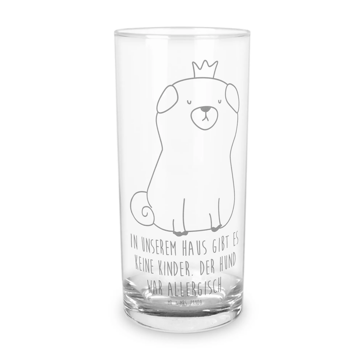 Wasserglas Mops Krone Trinkbecher Glas, Glas, haushaltsglas, Glasbecher, Panda Glas, getränkeglas, Saftglas, Longdrinkglas, Tumbler, Wasserbecher, Wasserglas, Trinkglas, Geschenk Glas, Partyglas, Alltagsglas, küchenglas, Geschenkglas, tischglas, Cocktailglas, Hunderasse, Hundebesitzer, Hundemotiv, Haustier, Tierliebhaber, Sprüche, Hund, Kinderlos, Hausregel, Allergisch, Hundebesitzer. Spruch, Lustig, Mops