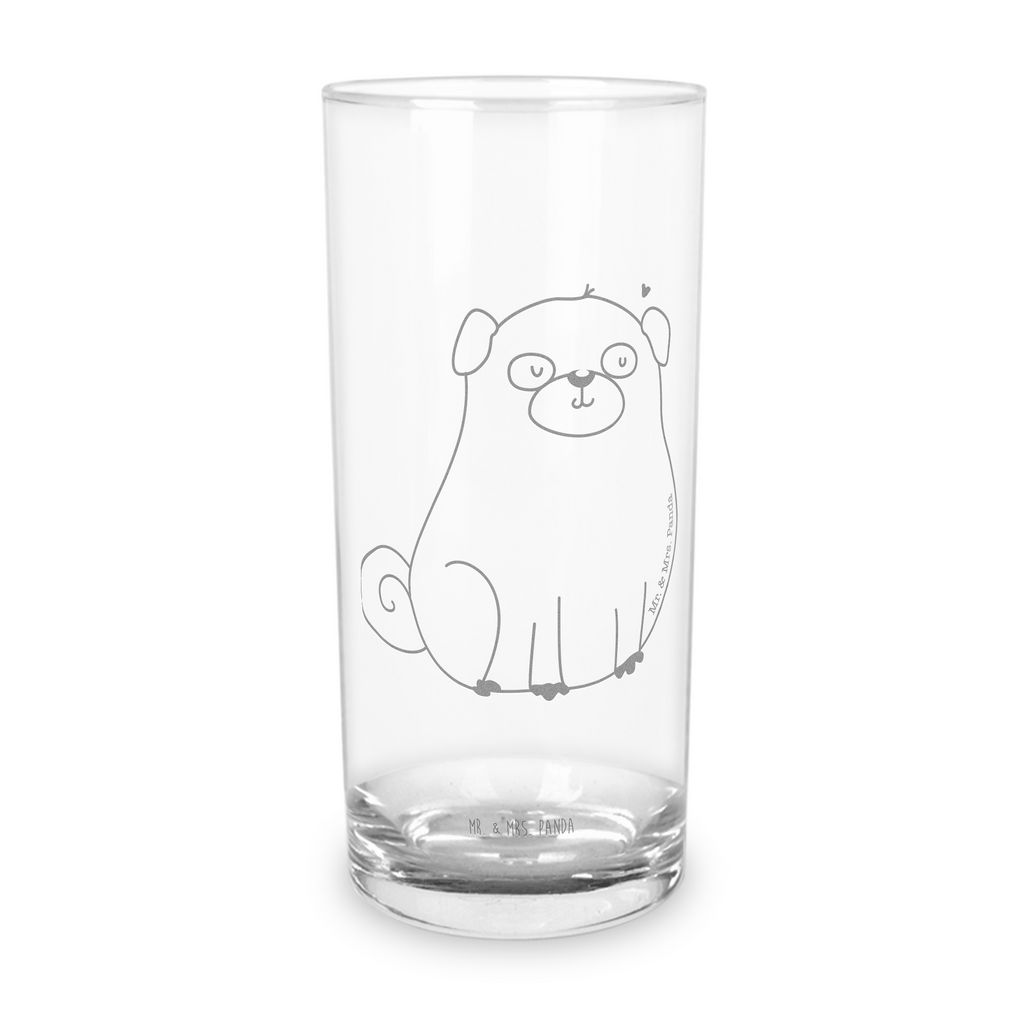 Wasserglas Mops Wasserglas, Glas, Trinkglas, Wasserglas mit Gravur, Glas mit Gravur, Trinkglas mit Gravur, Hund, Hundemotiv, Haustier, Hunderasse, Tierliebhaber, Hundebesitzer, Sprüche, Mops, Liebe, Hundeliebe
