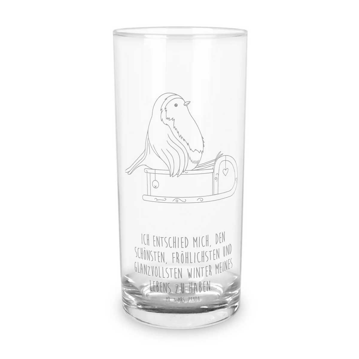 Wasserglas Rotkehlchen Schlitten getränkeglas, Partyglas, Trinkglas, Alltagsglas, Cocktailglas, Geschenk Glas, Longdrinkglas, küchenglas, Tumbler, Wasserbecher, haushaltsglas, tischglas, Saftglas, Trinkbecher Glas, Wasserglas, Geschenkglas, Glasbecher, Glas, Panda Glas, Weihnachten, Winter, Weihnachtsdeko, Nikolaus, Advent, Heiligabend, Wintermotiv, Vogel, Schlitten