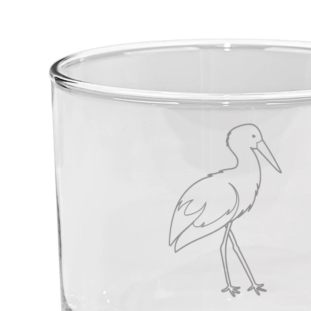 Personalizowana szklanka do ginu Bocian Motywy zwierzęce, dobra energia, zabawne powiedzonka, zwierzęta