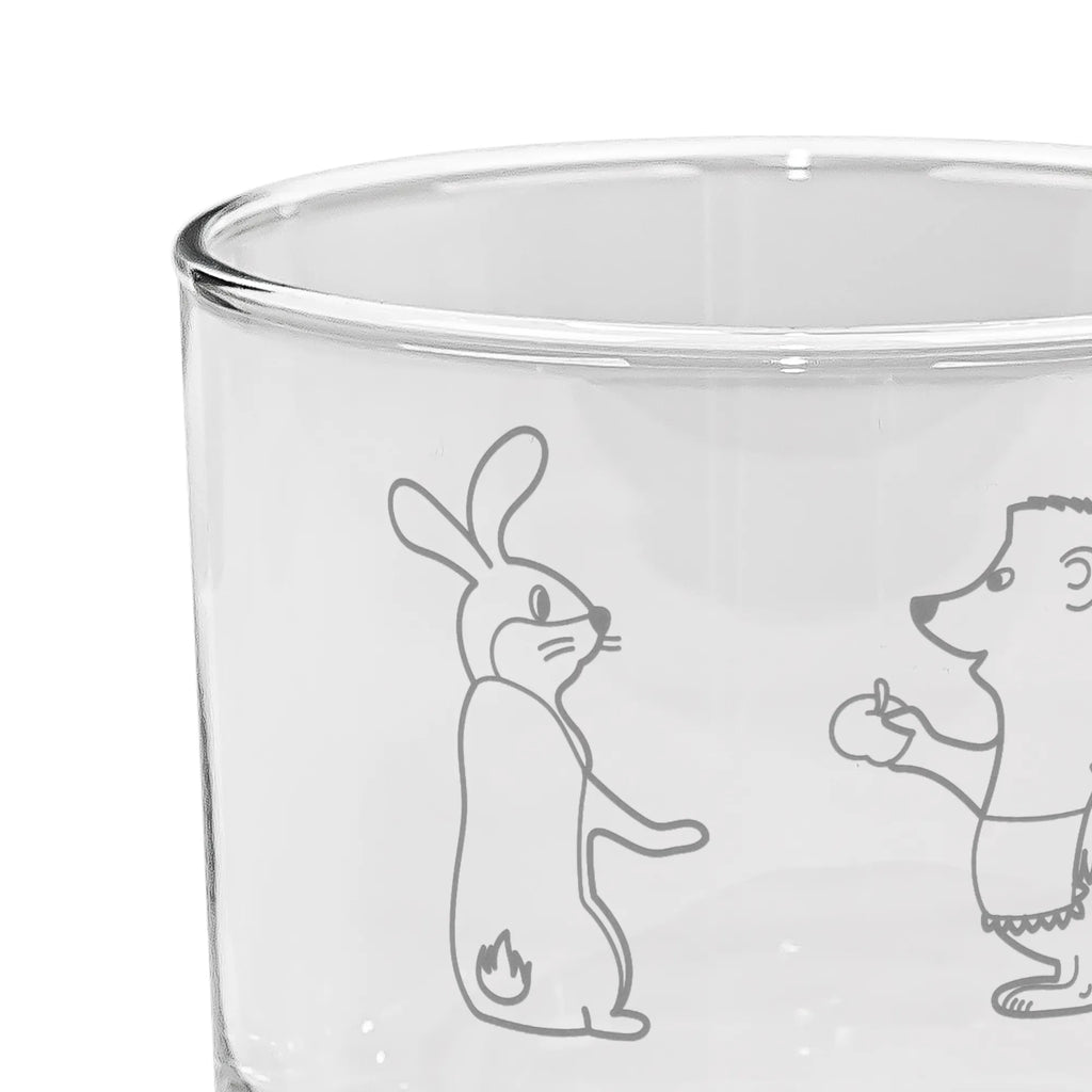 Personalized Gin Glass Hare Hedgehog small animals, cute, funny, cute animal motives, hand drawn, small world, funny sayings, good mood, happy, gifts, gift ideas, special gifts, animal lover, card, consolation, Hedgehog and hare, Hedgehog, pain of separation, love saying, lovesickness gift, romantic saying, hare, heartache