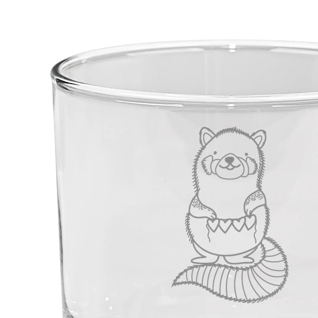 Personalizowana szklanka do ginu Czerwony Panda Motywy zwierzęce, dobra energia, zabawne powiedzonka, zwierzęta