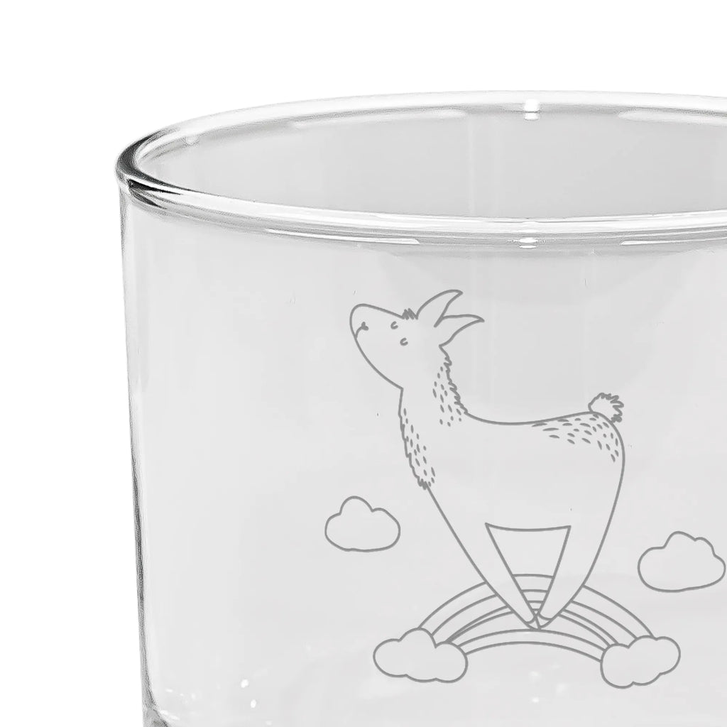 Personalizowana szklanka do ginu lama tęcza Lama, Alpaka