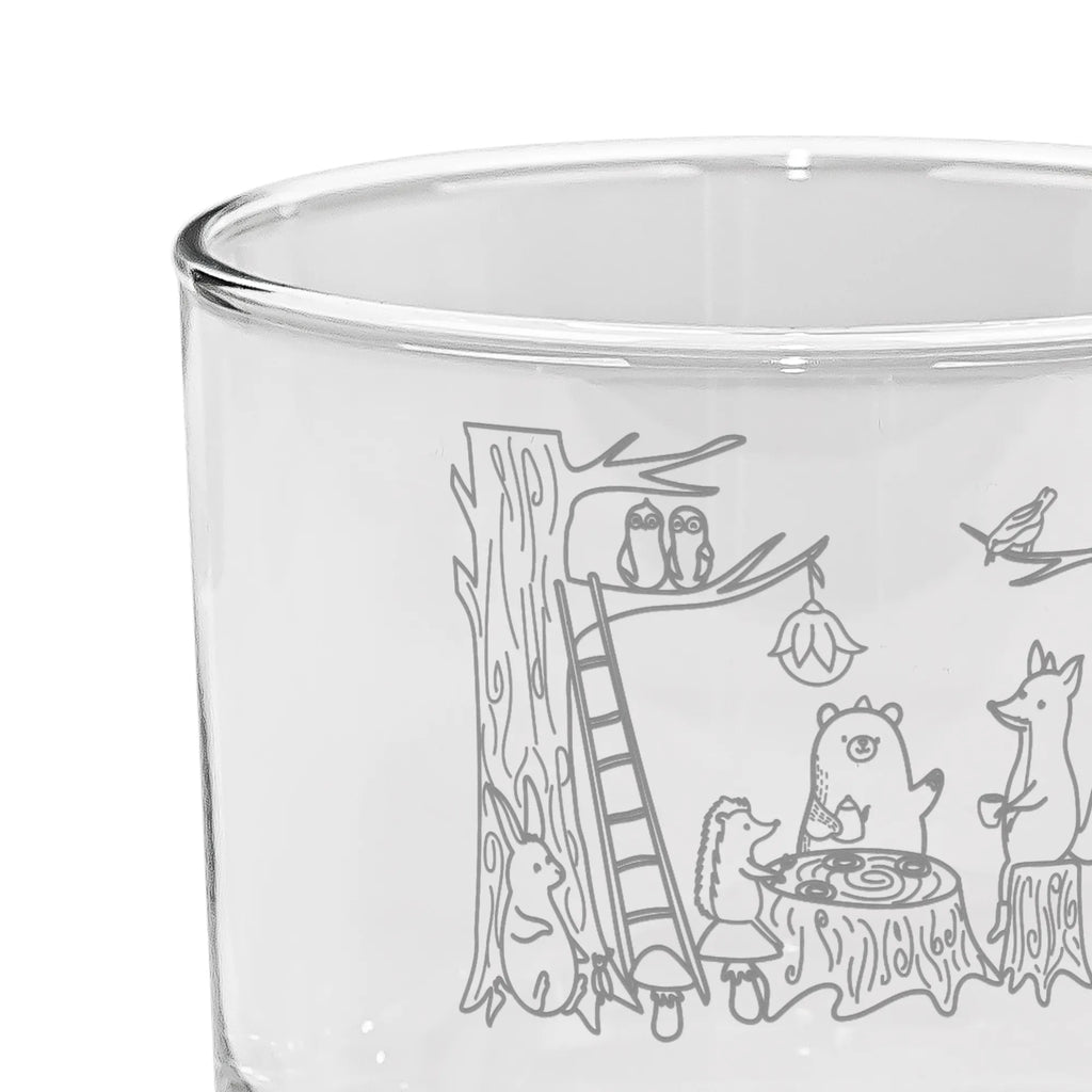 Personalizowana szklanka do ginu zwierzęta leśne piknik Motywy zwierzęce, dobra energia, zabawne powiedzonka, zwierzęta