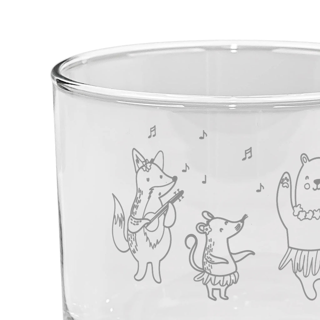 Personalized Gin Glass forest animals Aloha small animals, cute, funny, cute animal motives, hand drawn, small world, funny sayings, good mood, happy, gifts, gift ideas, special gifts, animal lover, card, dancing, laughter, rabbit, hedgehog, aloha, music, forest animals, bear, forest, life