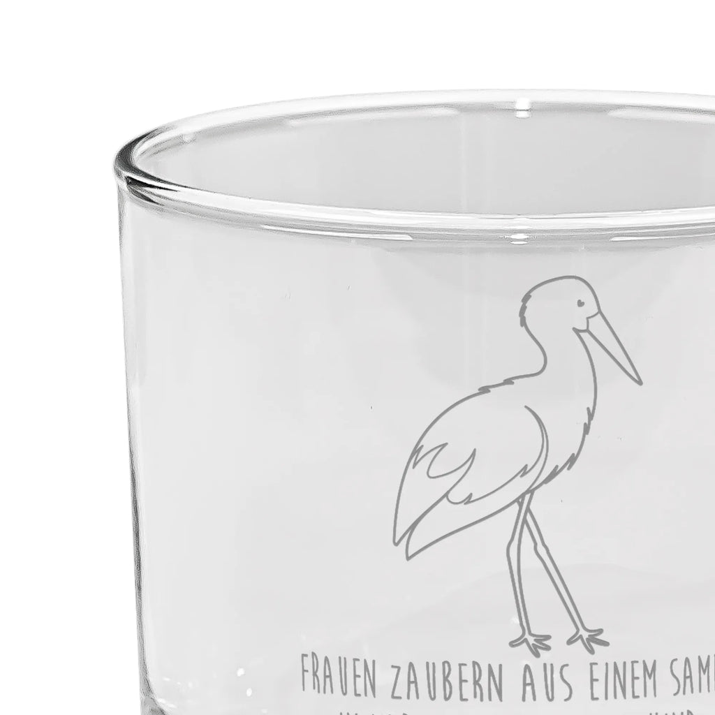 Szklanka do ginu Bocian Motywy zwierzęce, dobra energia, zabawne powiedzonka, zwierzęta