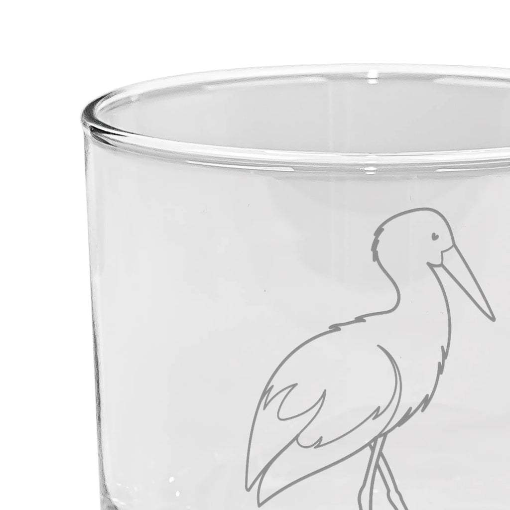 Szklanka do ginu Bocian Motywy zwierzęce, dobra energia, zabawne powiedzonka, zwierzęta