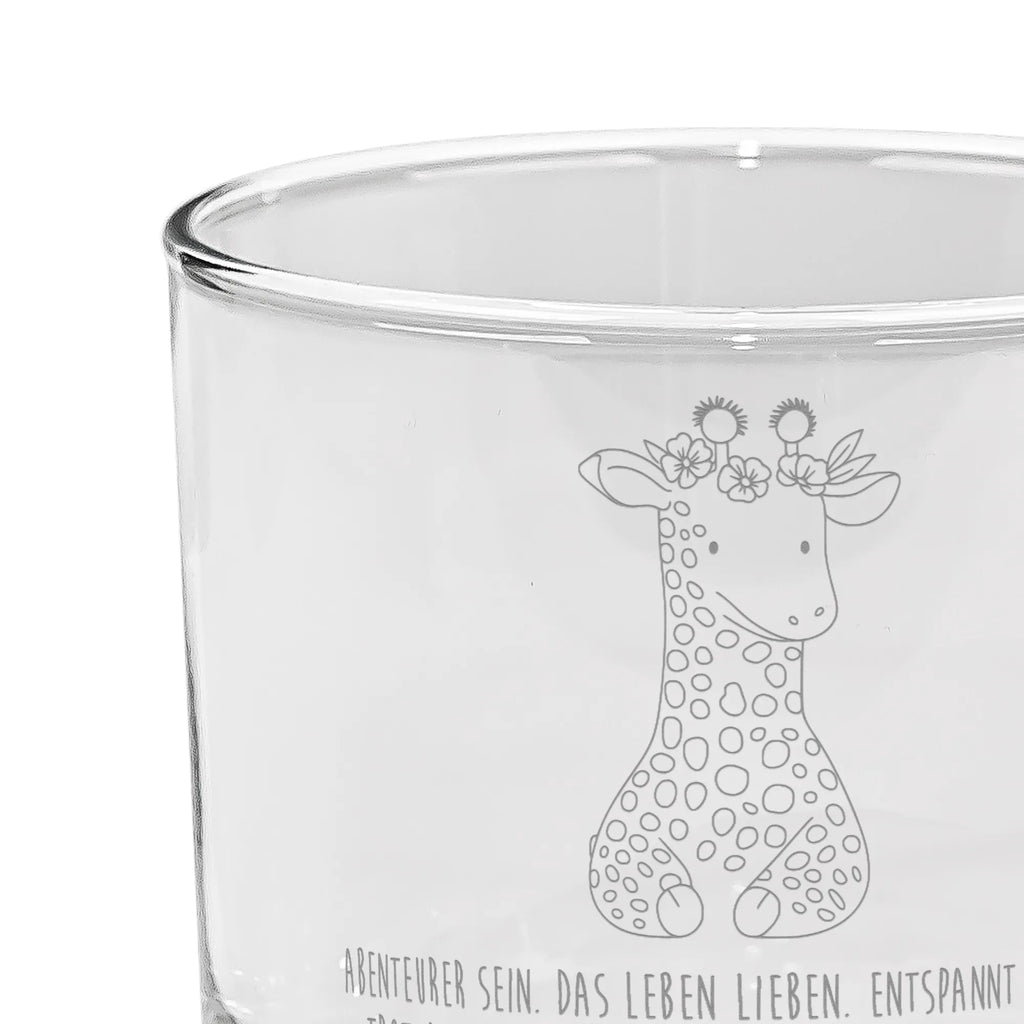 Szklanka do ginu żyrafa Wieniec kwiatów Afryka, dzikie zwierzęta