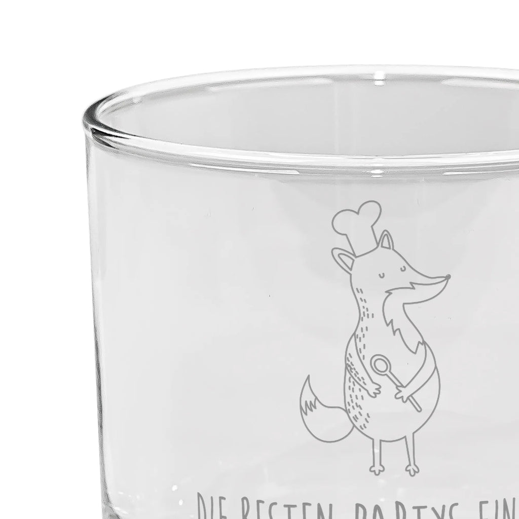 gin glass Fox A cook fox, foxes, forest wildlife, clever as a fox, animal lover, Party slogan, Chefs, Kitchen slogan, Slogan funny, Fox, funny, Kitchen decoration, Cook gift, Baker
